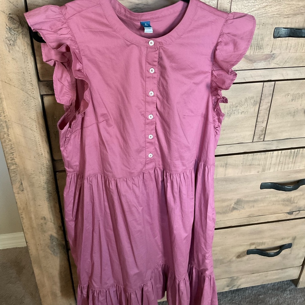 Pink Ruffled Old Navy Dress